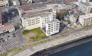 ＜九州＞別府市浜町土地(一部古屋有)  オーシャンビュー